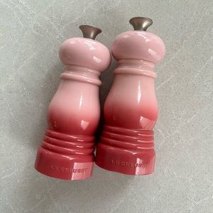 Limited Edition Pink Le Creuset Salt and Pepper Mill (set of 2)